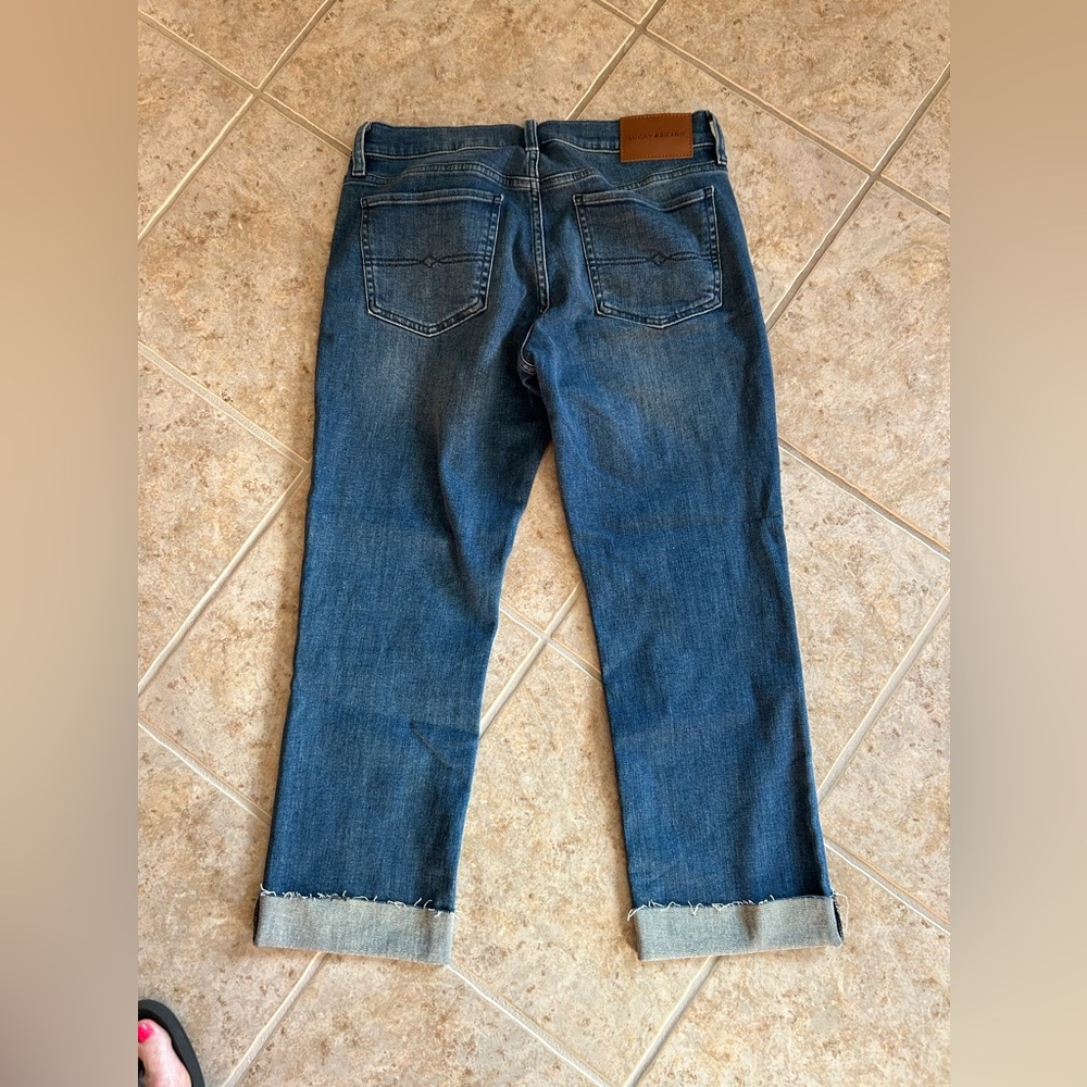 Lucky brand size 29 cuffed capris